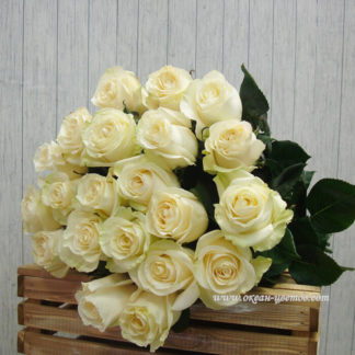Букеты из белых роз